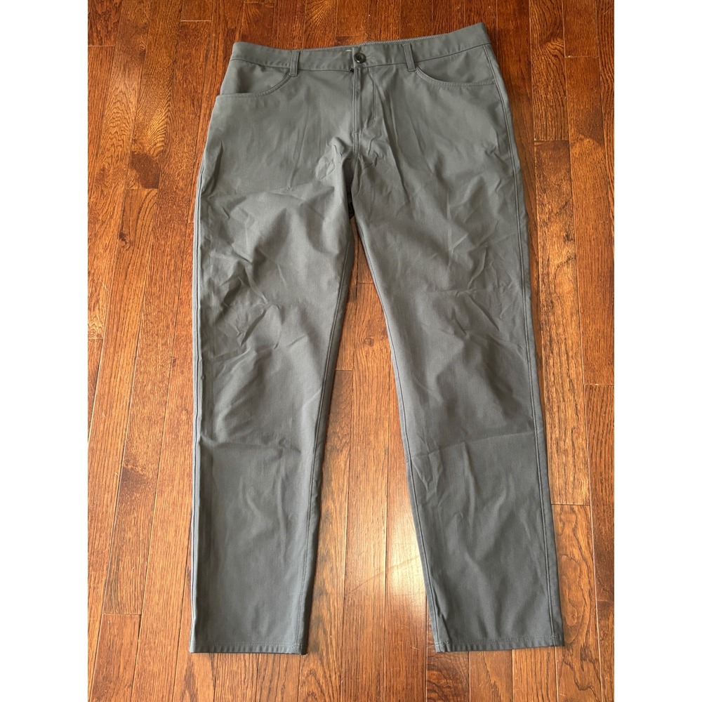 Vuori Meta Pant Mens 34 Charcoal Grey V430-S Performance Chino Trousers